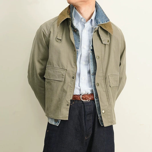 Chaqueta de Pesca y Trabajo Impermeable de Largo Medio para Hombre