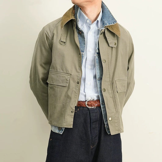 Chaqueta de Pesca y Trabajo Impermeable de Largo Medio para Hombre