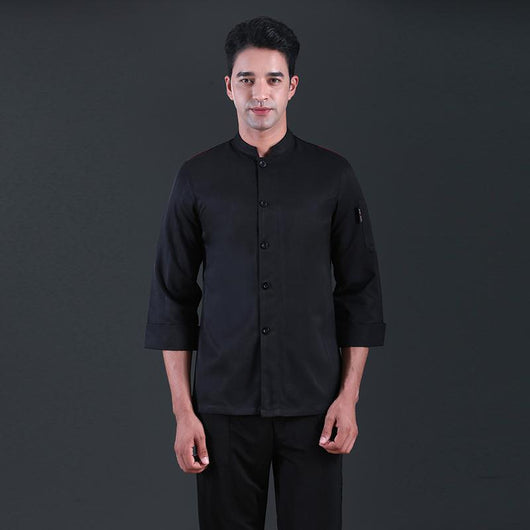 Uniforme Chef Profesional con Mangas de Tres Cuartos - Image 9