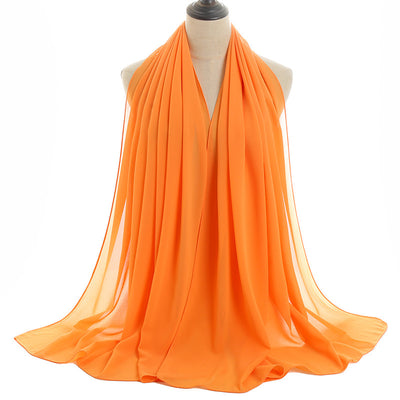 Hijab Chiffón Perlado Monocromático 70x180cm - Image 56