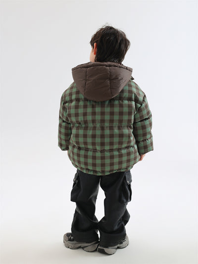 Abrigo Infantil Reversible Acolchado Cuadros Invierno - Image 16