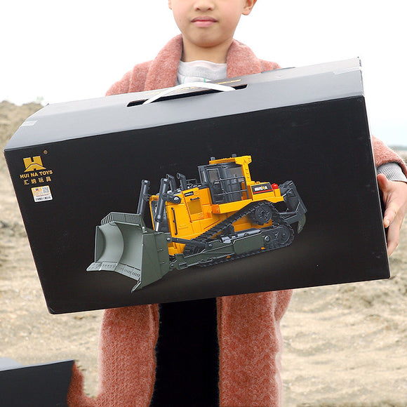 Excavadora Teledirigida 4x4 con Tracción Total - Vehículo de Ingeniería en Aleación para Niños