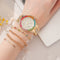 Reloj de Acero para Mujer con Diamantes Incrustados y Esfera Especial - Cuarzo Versátil Profesional