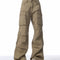 Pantalones Cargo Retro Sueltos con Múltiples Bolsillos