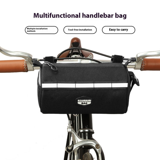 Bolsa Frontal de Gran Capacidad para Bicicleta de Montaña con Soporte Plegable - Image 2