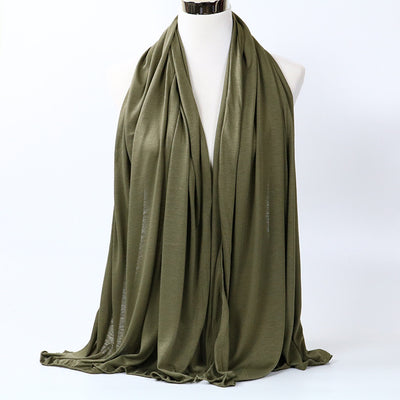 Pañuelo de Algodón Mercerizado Monócromo para Mujer - Image 15