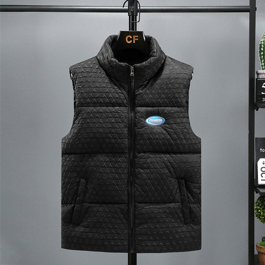 Chaleco de Algodón Acolchado para Hombre - Cuello Alzado Invierno - Image 8