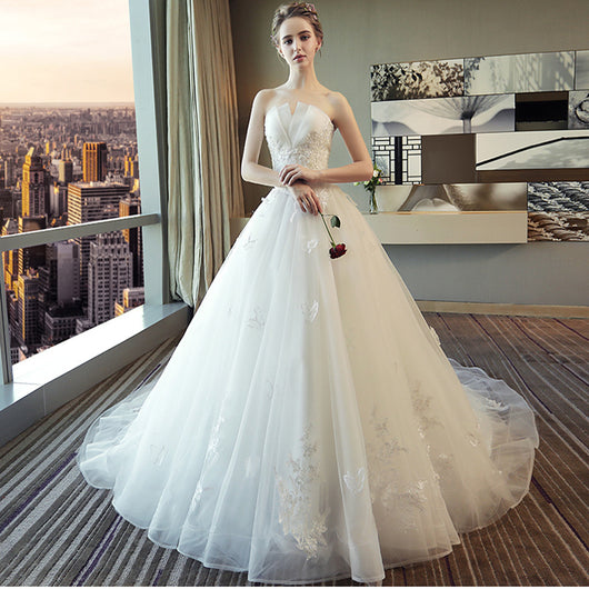 Elegante Corpiño Blanco de Encaje sin Tirantes