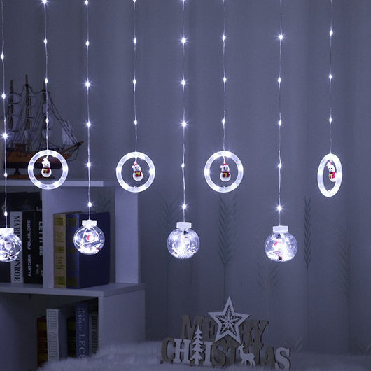 Cadena de Luces Navideñas para Cortinas - Image 15