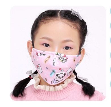 Mascarilla Infantil de Algodón con Válvula PM2.5 para Primavera y Otoño - Image 20