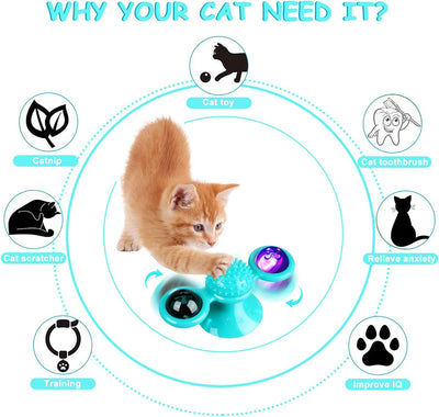 Juguete Interactivo para Gatos con Catnip, Luz LED y Ventosa - Image 4