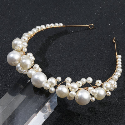 Diadema Nupcial Retro con Perlas - Diseño Minimalista Elegante - Image 9