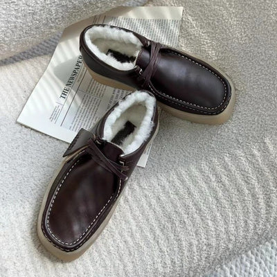 Zapatos Oxford Plataforma Retro de Cuero Genuino - Estilo Británico Casual - Image 9