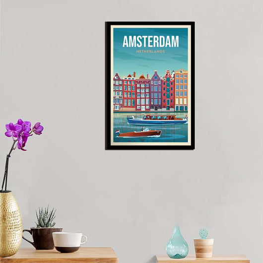 Póster de Viaje Países Bajos Holanda Decoración Dormitorio Alta Calidad - Image 2
