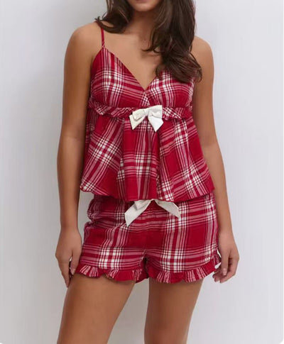 Camisola Vintage Cuadros con Lazo - Diseño Sexy y Cómodo para Mujer - Image 12