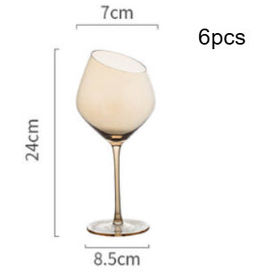 Copa de Vino Cristal Premium con Boca Oblicua - Juego de Copas para Vino Tinto y Champagne - Image 12