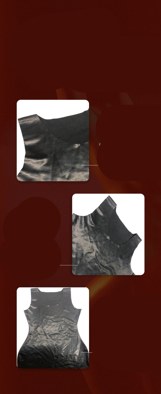 Falda Ajustada de Látex Negro Efecto Brillante - Image 7