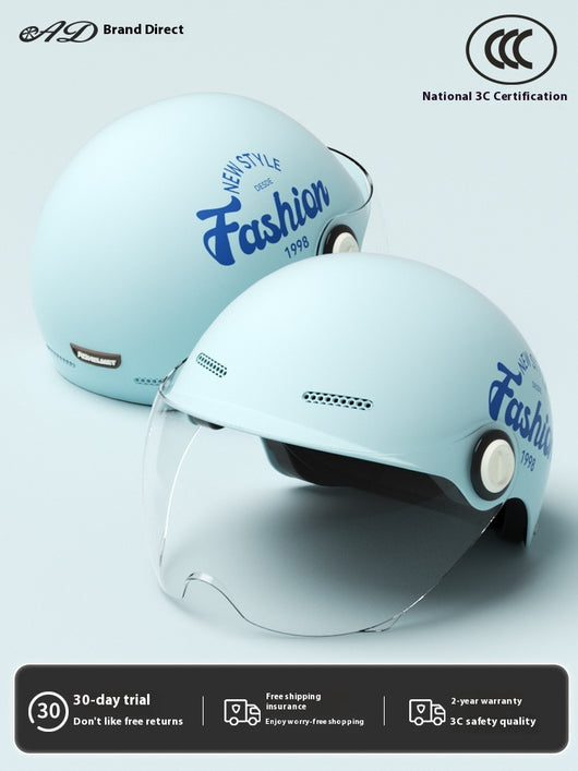Casco Moto Semintergral Batería Universal Cuatro Estaciones - Image 7