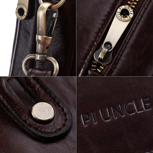 Cartera Sobre de Cuero para Hombre - Bolsa Clutch de Gran Capacidad - Image 7