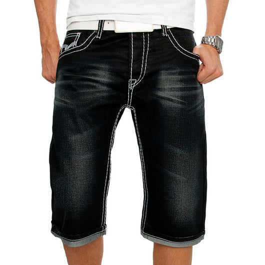 Pantalones de Mezclilla Casual para Hombre con Bolsillos Funcionales - Estilo Europeo y Americano - Image 3