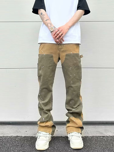Pantalones de Trabajo Denim Elásticos Efecto Desgastado - Image 8