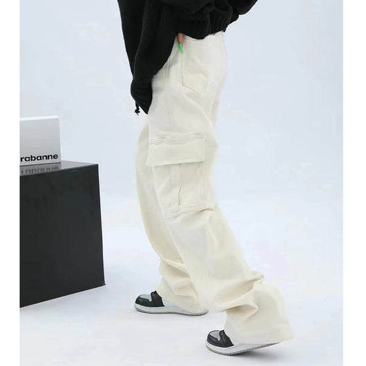 Pantalón Ancho de Cintura Alta Casual Holgado - Image 3