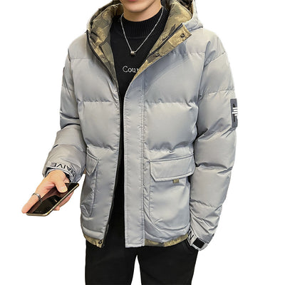 Chamarra Acolchada de Invierno para Hombre con Capucha - Image 10