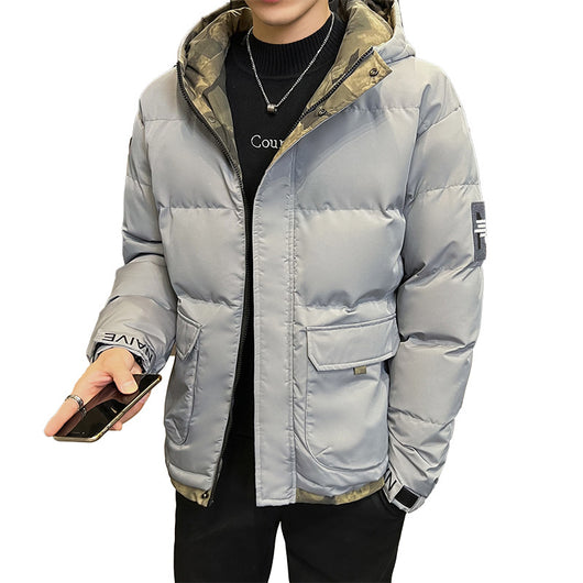 Chamarra Acolchada de Invierno para Hombre con Capucha - Image 10
