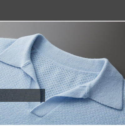 Camisa Polo Retro de Cachemira Pura para Mujer - Otoño e Invierno - Image 17
