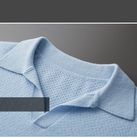 Camisa Polo Retro de Cachemira Pura para Mujer - Otoño e Invierno - Image 17