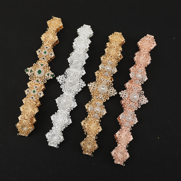 Cinturón Decorativo de Dama con Diseño Calado para Bodas