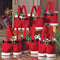 Bolsa de Regalo Navideña Estilo Pantalón Santa en Tela de Lana