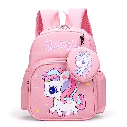 Mochila Escolar Infantil con Protección de Columna y Monedero de Dibujos Animados - Image 9