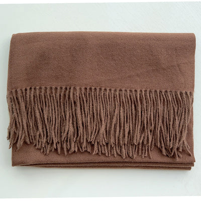 Pashmina Elegante con Borlas - Abrigo Artificial Cashmere Suave y Cálido - Image 44