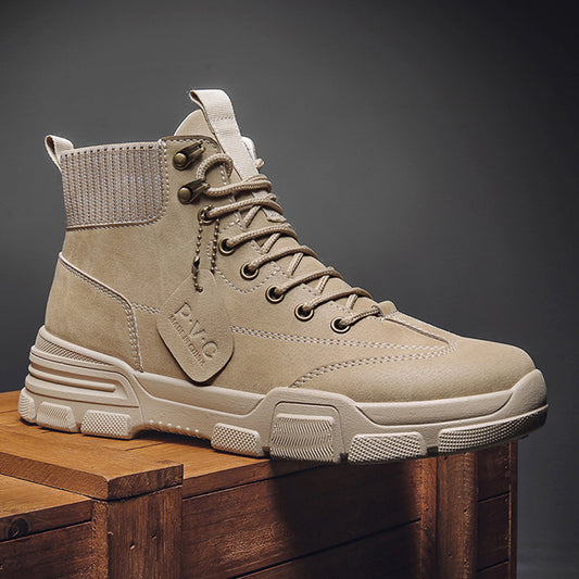 Botas Martin de Cuero Piel Alta con Herramientas Británicas para Hombre