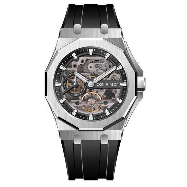 Reloj Mecánico Automático Luminoso con Correa de Silicona Hueca - Image 5
