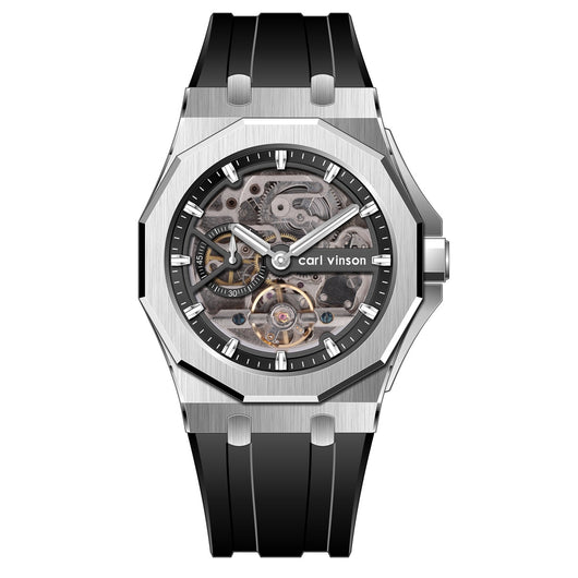 Reloj Mecánico Automático Luminoso con Correa de Silicona Hueca - Image 5