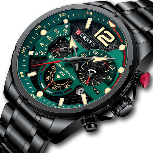 Reloj de Pulsera para Hombre Acero Inoxidable Multifunción Cuarzo - Image 6