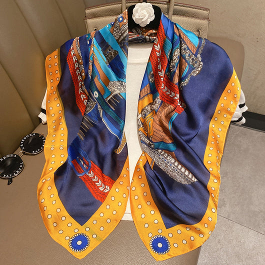 Pañuelos de Seda Estampados para Mujer - Hijab Versátil - Image 11