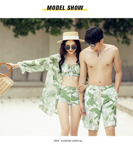 Traje de Baño para Parejas - Pantalones de Playa Ginger Unisex Bikini - Image 16