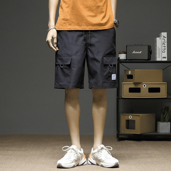 Pantalones Cortos Cargo Hombre Five-Point Tendencia Casual Urbana - Image 5