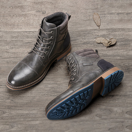 Botas de Cuero para Hombre Talla Grande - Estilo Clásico - Image 4