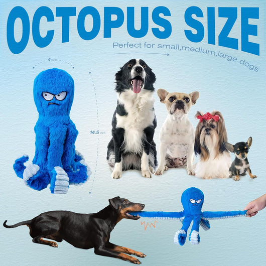 Juguete Masticable Resistente para Perros Grandes - Juguete Interactivo con Sonido Crujiente y Cuerda