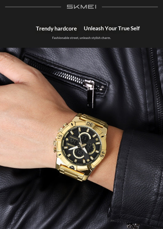 Reloj Cronógrafo Deportivo Electrónico para Hombre con Correa de Acero - Image 20