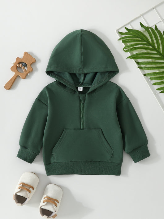 Sudadera Infantil con Cierre Medio Abierto en Colores Pastel - Image 9