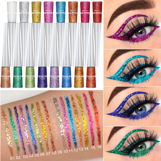 Delineador Brillo Sequin Burst 16 Colores Glitter - Image 38