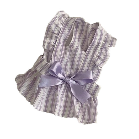 Vestido Princesa para Perro con Mangas Volantes y Rayas Adorables - Image 5