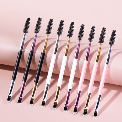 Brocha Doble para Cejas con Espiral Angular