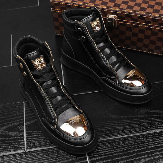 Botas de Cuero Casual con Detalles Metálicos - Image 14