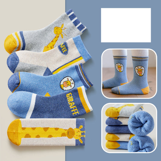 Calcetines Gruesos de Toalla para Bebé con Diseño Infantil - Image 20
